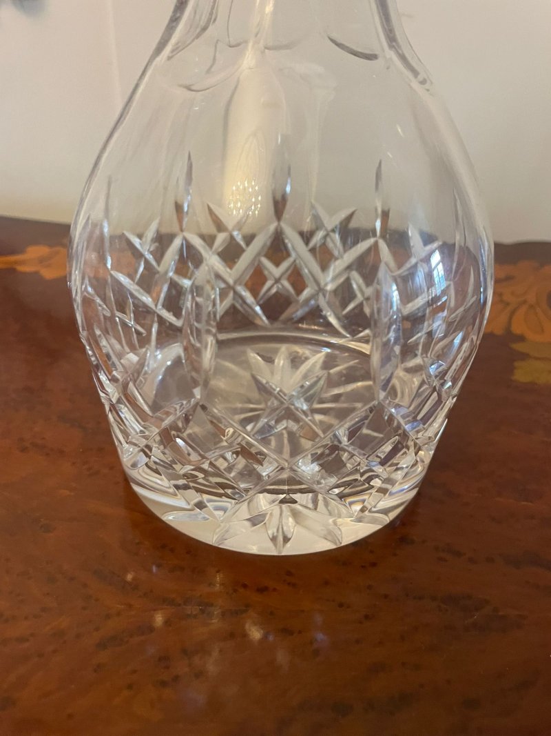 Antique Victorian Quality Cut Glass Decanter - Image 5